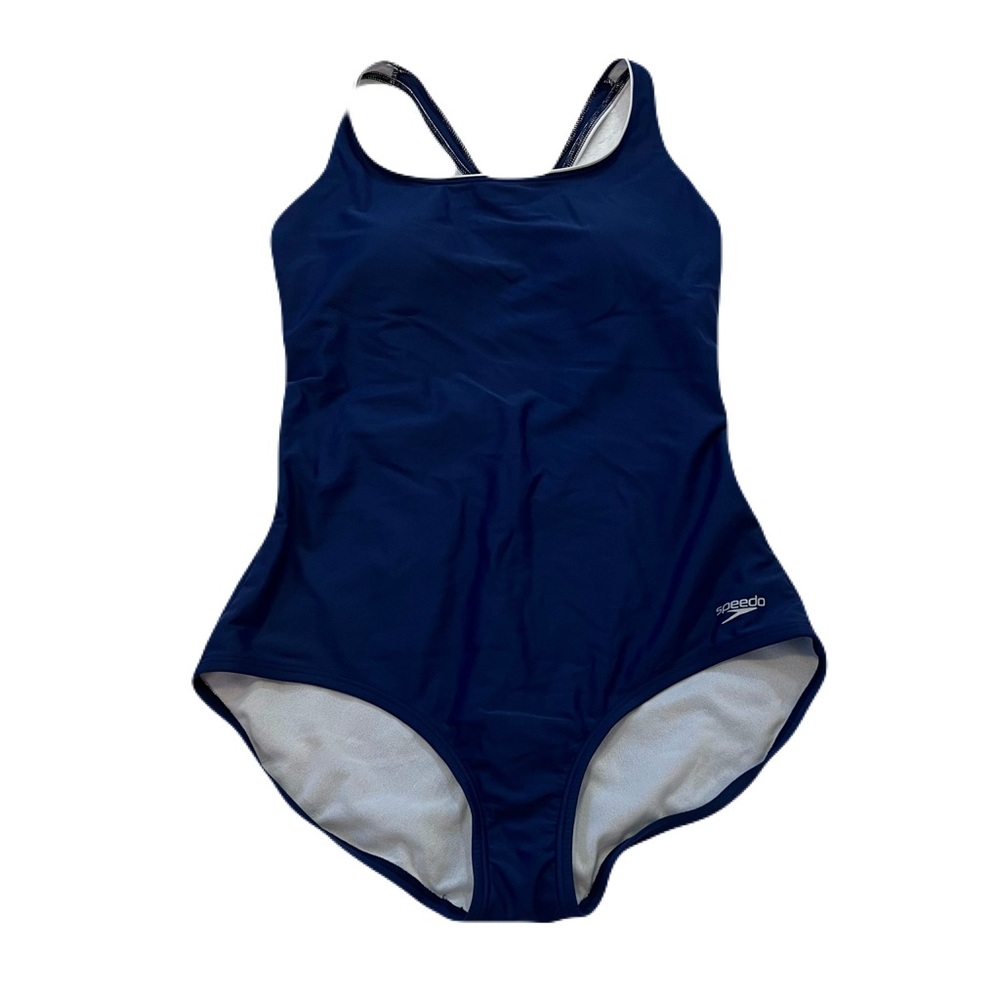 Speedo Navy and White Swimwear